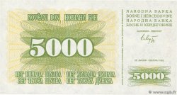 5000 Dinara BOSNIA HERZEGOVINA  1993 P.016a