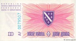 10 Dinara BOSNIA E ERZEGOVINA  1994 P.041a FDC
