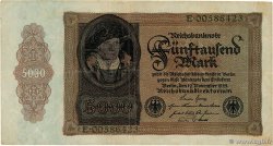 5000 Mark GERMANY  1922 P.078 VF