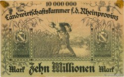 10 Millionen Mark GERMANY  1923  VF