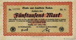 5000 Mark GERMANY Aachen - Aix-La-Chapelle 1923 