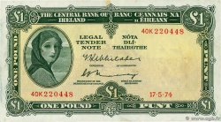 1 Pound IRLANDA  1974 P.064c