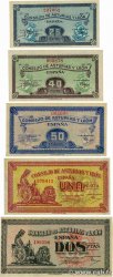 25 Centimos au 2 Pesetas Lot SPAIN  1936 PS.601 602 603 604 605