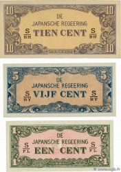 1 Cent 5 Cent 10 Cent Lot NETHERLANDS INDIES  1942 p.119b P.120c P.121c