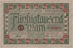 50000 Mark GERMANY Stuttgart 1923 PS.0984 VF