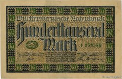 100000 Mark GERMANY Stuttgart 1923 PS.0985