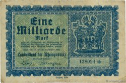 1 Milliarde Mark ALEMANIA Düsseldorf 1918  BC