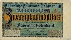 20000 Mark GERMANY Munich 1923 PS.0926