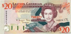 20 Dollars EAST CARIBBEAN STATES  1994 P.33l