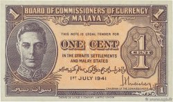 1 Cent MALAYA  1941 P.06