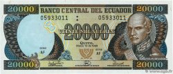 20000 Sucres ECUADOR  1999 P.129 UNC