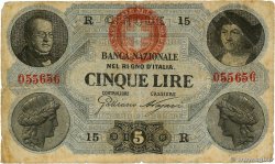 5 Lires ITALIA  1867 PS.734 BC+