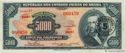 5 Cruzeiros Novos sur 5000 Cruzeiros BRAZIL  1966 P.188b