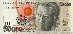 50 Cruzeiros Reais sur 50000 Cruzeiros  BRASILIEN  1993 P.237 ST