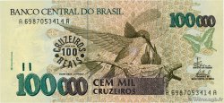 100 Cruzeiros Reais sur 100000 Cruzeiros BRASILIEN  1993 P.238