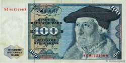 100 Deutsche Mark GERMAN FEDERAL REPUBLIC  1977 P.34b F+