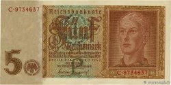 5 Reichsmark GERMANY  1942 P.186a XF