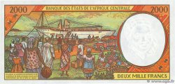 2000 Francs CENTRAL AFRICAN STATES  1995 P.503Nc AU+