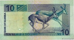 10 Namibia Dollars NAMIBIA  2001 P.04bA VF