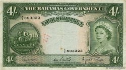 4 Shillings BAHAMAS  1953 P.13d MB