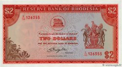 2 Dollars RHODÉSIE  1977 P.35b NEUF