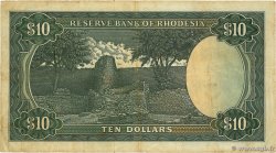 10 Dollars RHODESIA  1976 P.37a MB