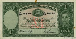 1 Pound AUSTRALIA  1942 P.26b MBC