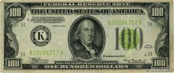 100 Dollars ÉTATS-UNIS D AMÉRIQUE Dallas 1934 P.433D