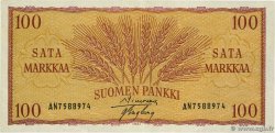 100 Markkaa FINNLAND  1957 P.097a
