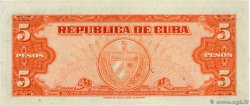 5 Pesos CUBA  1949 P.078a XF