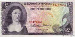 2 Pesos Oro  COLOMBIA  1972 P.413a