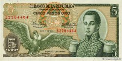 5 Pesos Oro  COLOMBIE  1963 P.406a