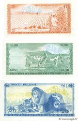 100 Shillings Lot KENIA  1978 P.15 P.16 P.17 ST