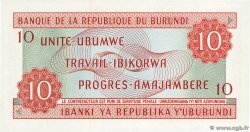 10 Francs BURUNDI  1970 P.20b FDC