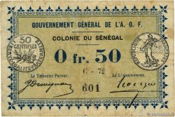 0,50 Franc  SÉNÉGAL  1917 P.01b TB