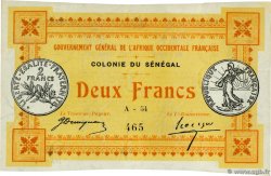 2 Francs  SÉNÉGAL  1917 P.03b