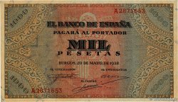 1000 Pesetas  ESPAGNE  1938 P.115
