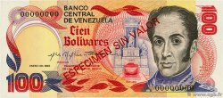 100 Bolivares Spécimen VENEZUELA  1980 P.059s