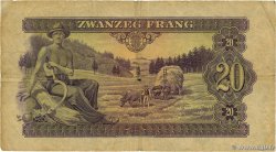 20 Frang LUXEMBOURG  1943 P.42a pr.TB