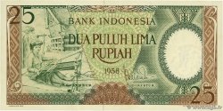 25 Rupiah  INDONÉSIE  1958 P.057