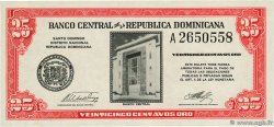 25 Centavos Oro RÉPUBLIQUE DOMINICAINE  1961 P.087a
