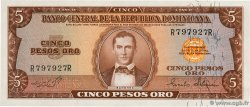 5 Pesos Oro RÉPUBLIQUE DOMINICAINE  1964 P.100a