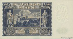 20 Zlotych POLAND  1936 P.077 UNC-
