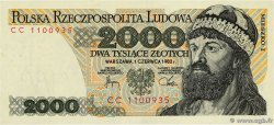 2000 Zlotych POLOGNE  1982 P.147c