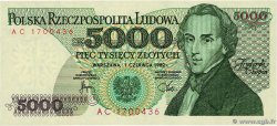 5000 Zlotych POLAND  1982 P.150a