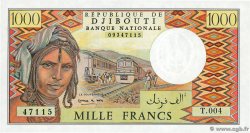 1000 Francs DJIBOUTI  1991 P.37e