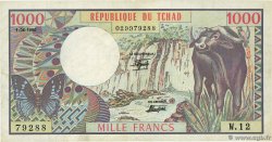1000 Francs BEAC type 1980 CHAD  1980 A.283a