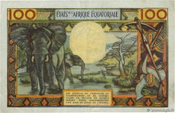 100 Francs type 1962D GABON  1963 A.235a VF-