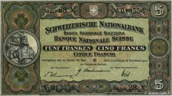 5 Francs SUISSE  1944 P.11k