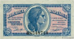 50 Centimos SPANIEN  1937 P.093
